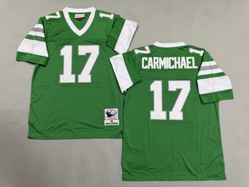 Men 2025 Philadelphia Eagles #17 Carmichael green Throwback Limited NFL Jersey style 002->philadelphia eagles->NFL Jersey